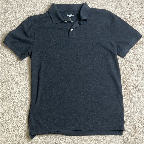Goodfellow & Co Men's Charcoal Polo Shirt - Picture 1 of 3